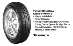 Bodega Aurrerá Tornel direccional llanta 185/60r14 oferta