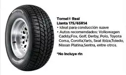 Bodega Aurrerá Tornel real llanta 175/65r14 oferta