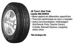 Bodega Aurrerá Jk tyre star trak llanta 185/65r14 oferta