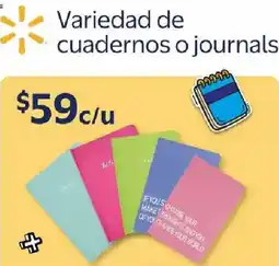 Walmart Variedad de cuadernos o journals oferta