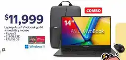 Walmart Asus Vivobook Go 14 + mochila y mouse oferta
