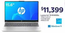 Walmart HP Laptop Hp 15-fd0026la oferta