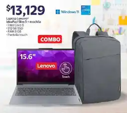 Walmart Lenovo IdeaPad Slim 3 + Mochila oferta