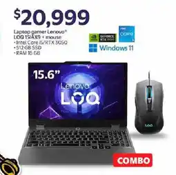Walmart Lenovo Gamer Laptop LOQ 15IAX9 + mouse oferta