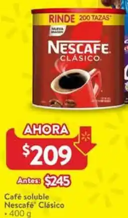 Walmart Nescafé café soluble clásico oferta