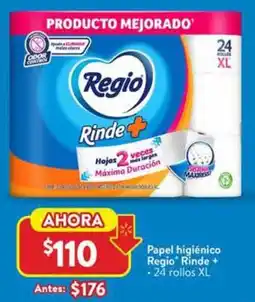 Walmart Regio rinde + papel higiénico oferta