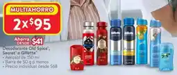 Walmart Old spice, secret' o gillette desodorante oferta