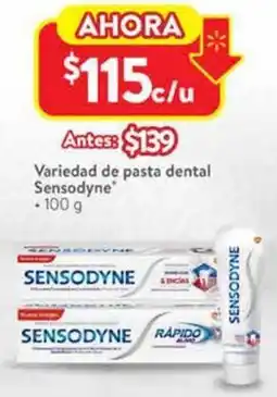 Walmart Sensodyne variedad de pasta dental oferta