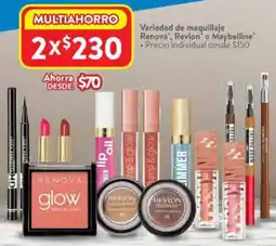 Walmart Renova, revlon o maybelline variedad de maquillaje oferta