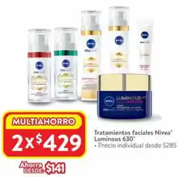 Walmart Nivea luminous 630° tratamientos faciales oferta