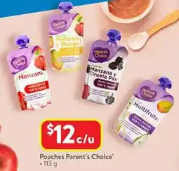 Walmart Parent's choice pouches oferta