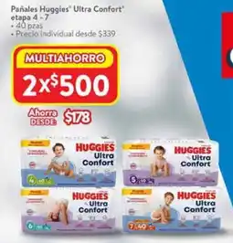 Walmart Huggies ultra confort pañales oferta