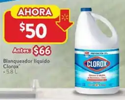 Walmart Clorox blanqueador liquido oferta