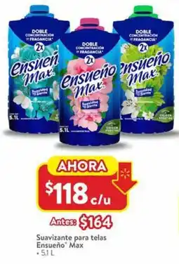Walmart Ensueño max suavizante para telas oferta