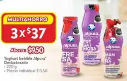 Walmart Alpura yoghurt bebible deslactosado oferta