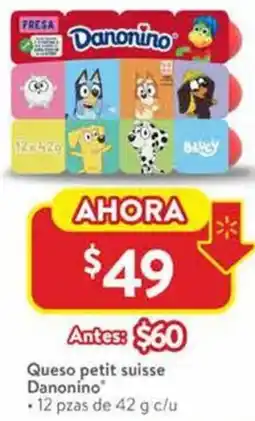 Walmart Danonino queso petit suisse oferta