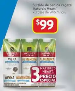 Walmart Nature's heart surtido de bebida vegetal oferta