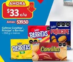 Walmart Príncipe o barritas galletas canelitas oferta