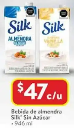 Walmart Silk bebida de almendra sin azúcar oferta
