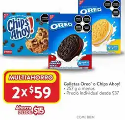 Walmart Oreo o chips ahoy! galletas oferta