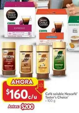 Walmart Nescafé café soluble taster's choice oferta