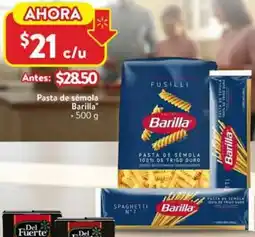 Walmart Barilla pasta de sémola oferta