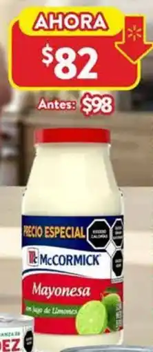 Walmart Mc cormick mayonesa con jugo de limón oferta