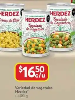 Walmart Herdez variedad de vegetales oferta