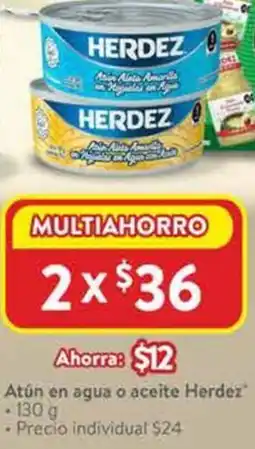 Walmart Herdez atún en agua o aceite oferta