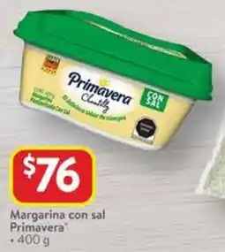 Walmart Primavera margarina con sal oferta