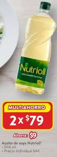 Walmart Nutrioli aceite de soya oferta