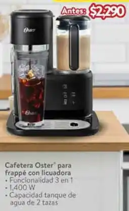 Walmart Oster cafetera para frappé con licuadora oferta