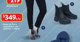 Walmart Botas de lluvia degradadas con agujetas o negras oferta