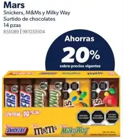 Sam's Club Mars snickers, m&ms y milky way oferta