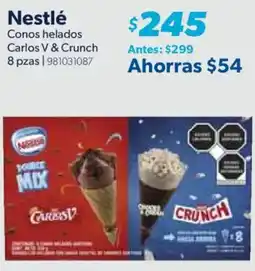 Sam's Club Nestlé carlos v & crunch conos helados oferta