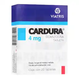 Farmacias Bazar CARDURA 4MG 20 TABLETAS oferta