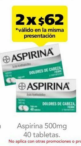 aspirina tab 500mg caj c/40
