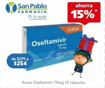 Farmacia San Pablo Oseltamivir cap 75mg c/10 genvita oferta
