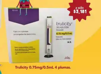 Farmacia San Pablo Trulicity sol 0.75mg plu c/4 oferta