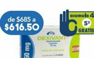 Dexivant cap 60mg caj c/14