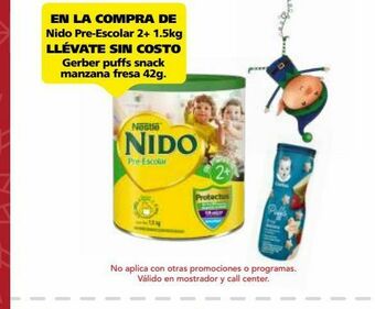 Farmacia San Pablo Nido prescolar leche en polvo 2+ c/1.5kg oferta
