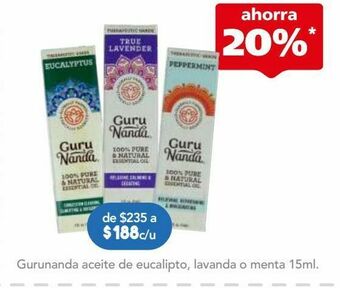 Gurunanda aceite de eucalipto gto c/15ml