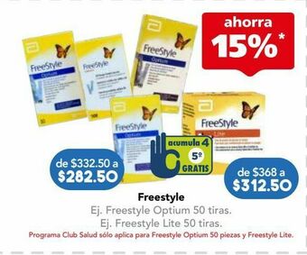 Farmacia San Pablo Freestyle tiras lite c/50pzs oferta
