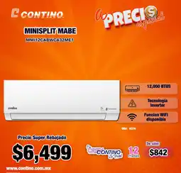Contino Mabe minisplit oferta