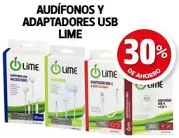 Farmacias Guadalajara Audífonos y adaptadores usb lime oferta