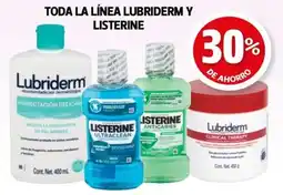 Farmacias Guadalajara Lubriderm y listerine toda la línea oferta