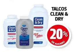 Farmacias Guadalajara Clean & dry talcos oferta