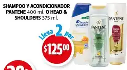 Farmacias Guadalajara Pantene o head & shoulders shampoo y acondicionador oferta