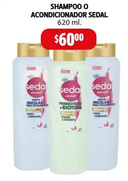 Farmacias Guadalajara Sedal shampoo o acondicionador oferta