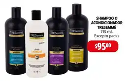 Farmacias Guadalajara Tresemmé shampoo o acondicionador oferta